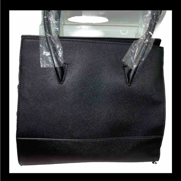 Shoulder/Handle Trina Turk Square Black   Detachable Strap Handbag Zipper - Picture 2 of 12